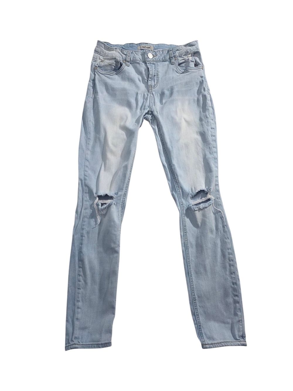 Refuge Light Wash Distressed Women's Jeans